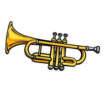 How to Draw a Trumpet step by step