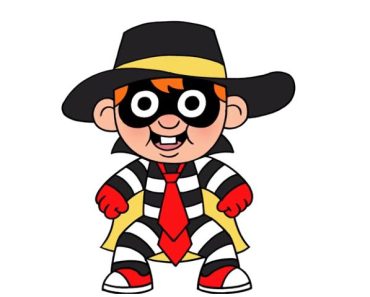 How to Draw Hamburglar step by step