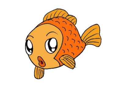 How to Draw a Cute Fish step by step