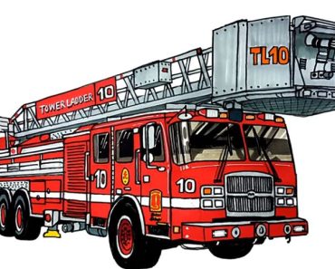 How to Draw a Fire Truck step by step