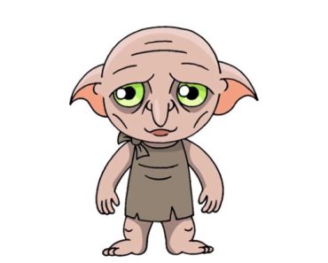 How to Draw Dobby from Harry Potter step by step