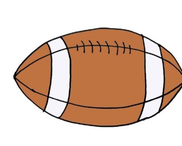 How to Draw a Rugby Ball step by step
