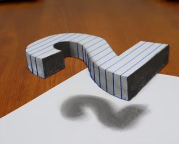 How to draw 3D on paper – Floating numbers 2 | 3D Drawing