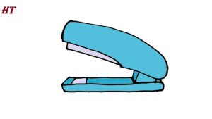 How to Draw a Stapler step by step