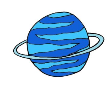 How to Draw Uranus step by step