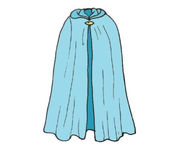 How to Draw a Cape step by step
