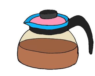 How to Draw Coffee Pot step by step