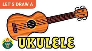 How to Draw a Ukulele step by step