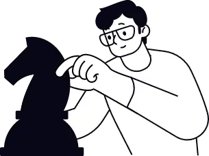 Lærer mand med briller bruger computer, digital læring, teknologi og uddannelse.