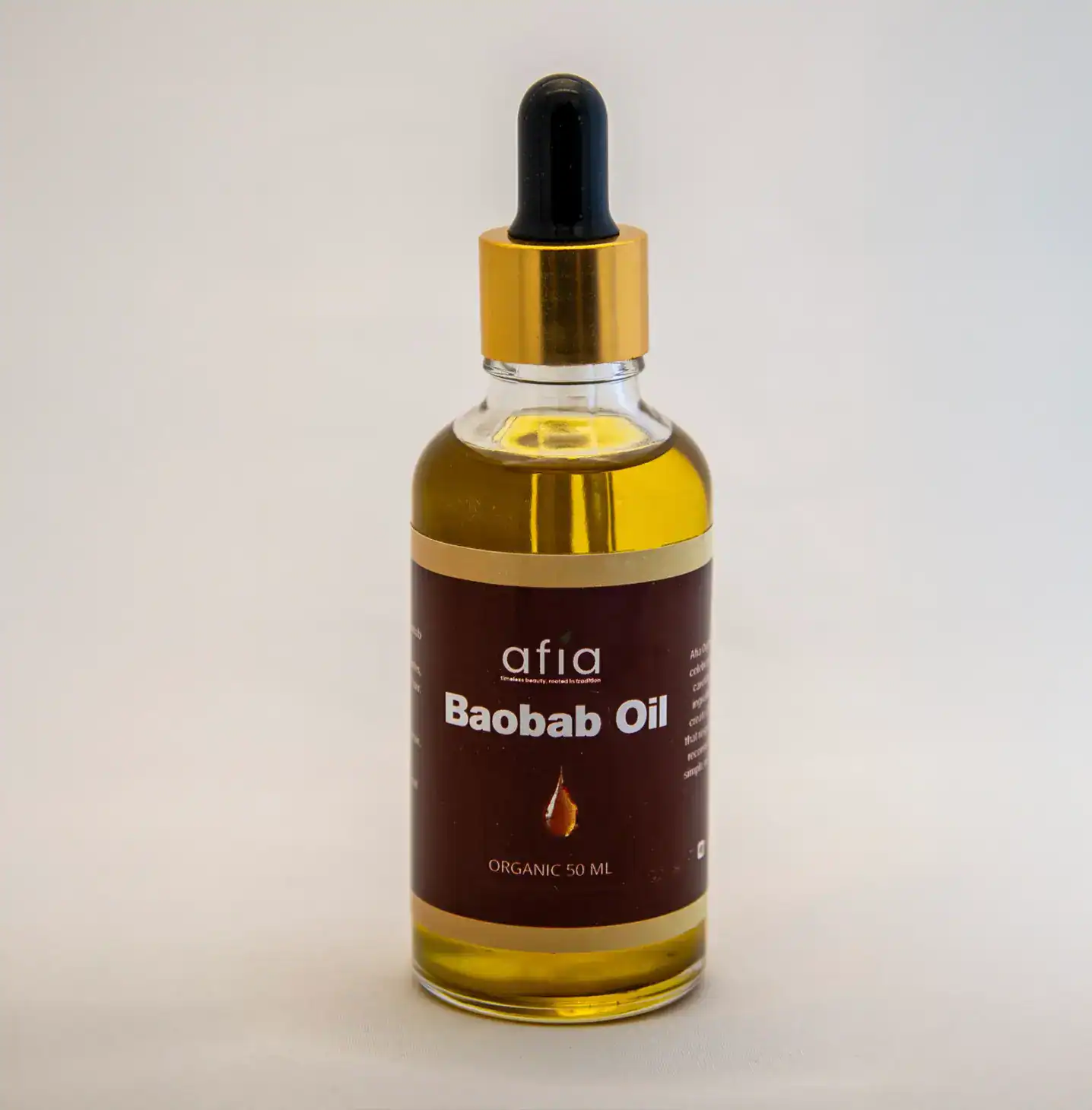 Baobabolja från Afia Organic i 50ml flaska