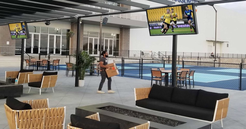 Apollo Desert Series 65" Outdoor TV Cabinet - Hospitality, restaurant, bar, sports facility outdoor TVs DS6560 custom mount