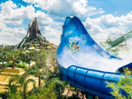 17 27295 VB17 Volcano Bay Assets 092717 Hong and Ika Moana water slide Universals Volcano Bay VB