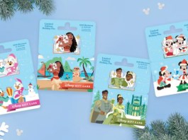 Disney Gift Cards With Holiday Pins