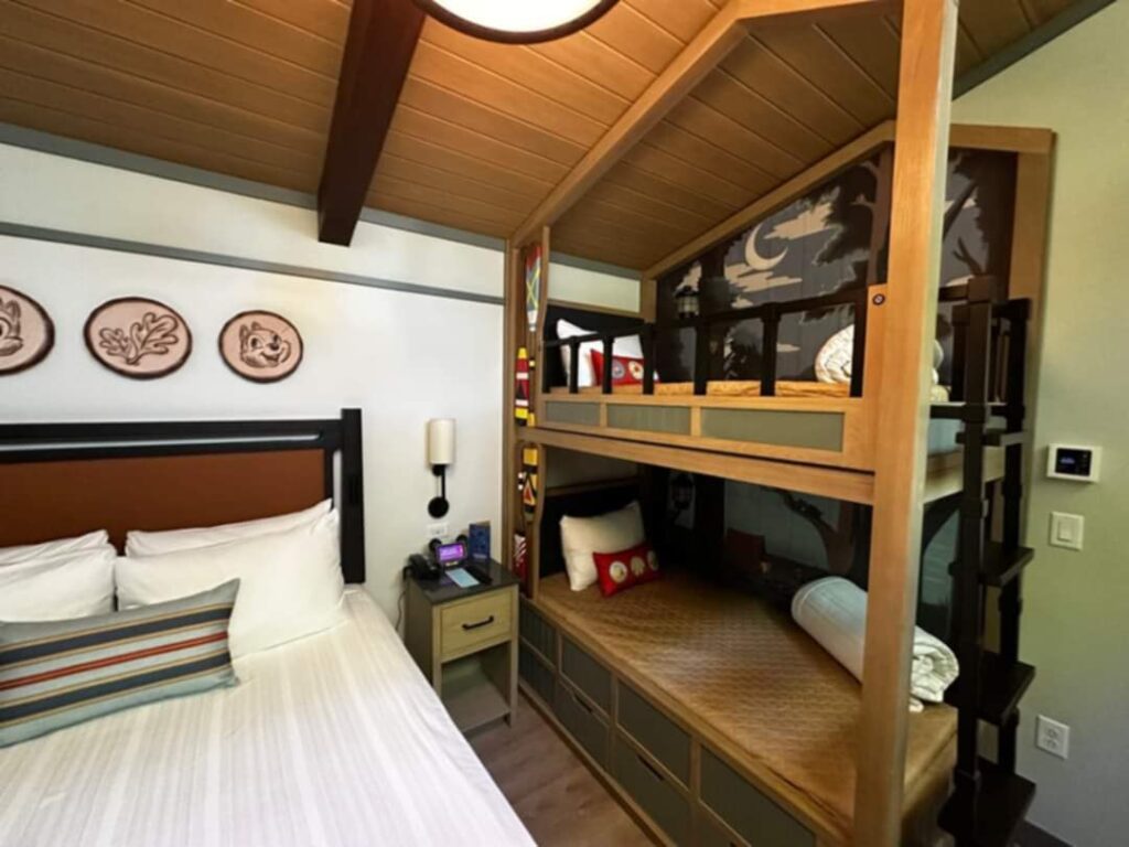 The Cabins at Disney’s Fort Wilderness Resort are now open 4 bunk beds