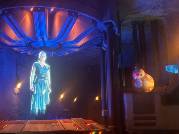 rise of the resistance queue rey and bb8