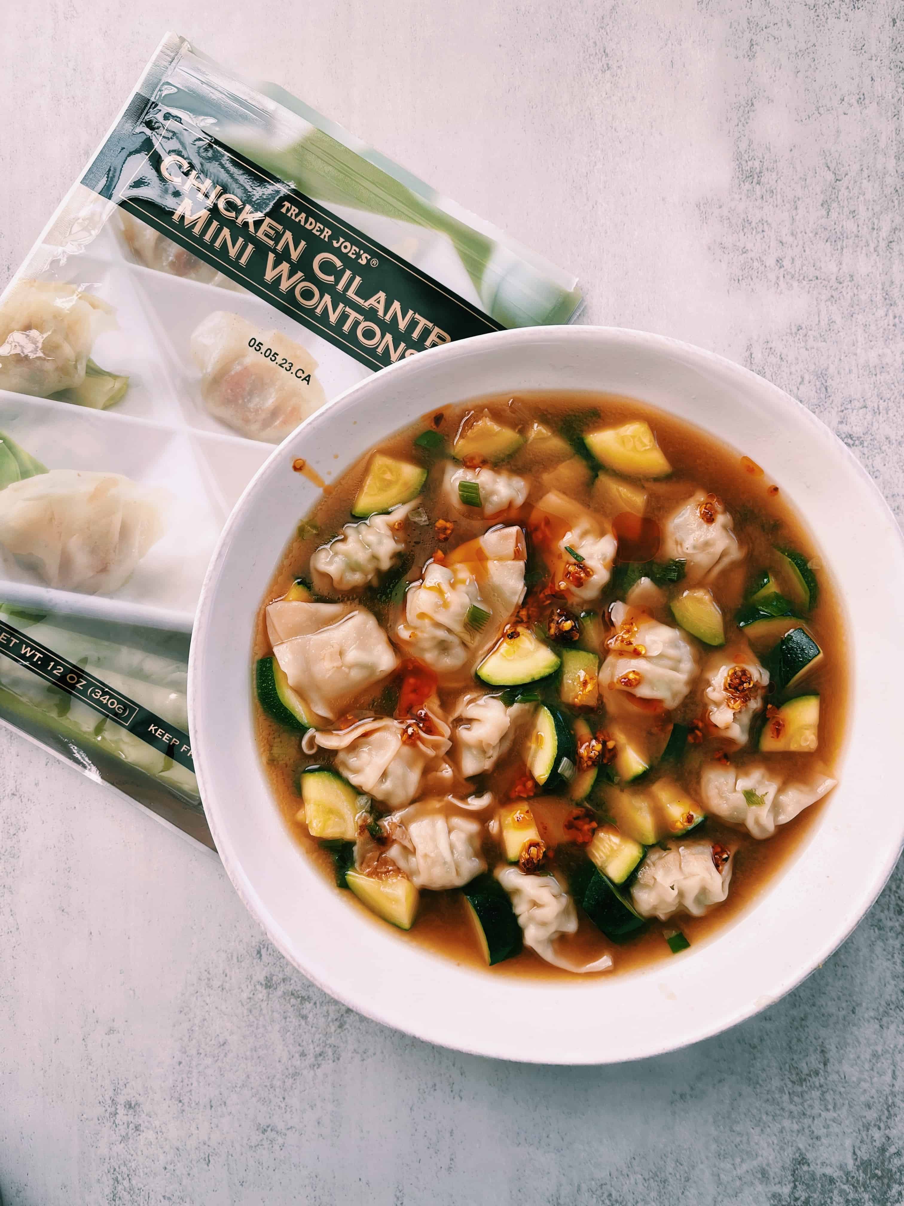 chicken cilantro dumpking soup