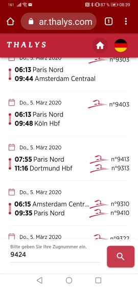 Thalys Boardrestaurant