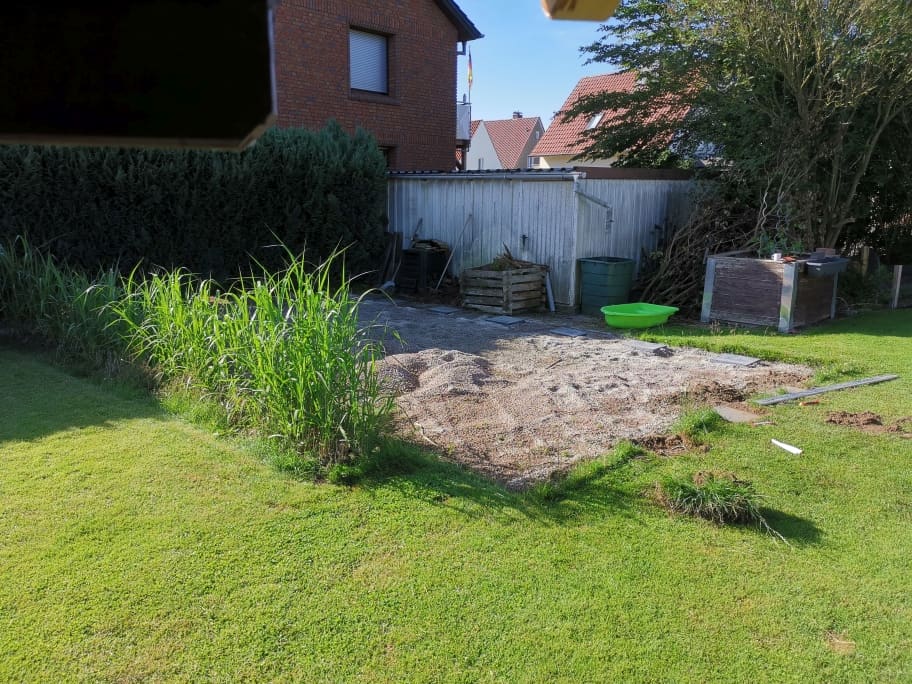 Pool Untergrund vorbereiten