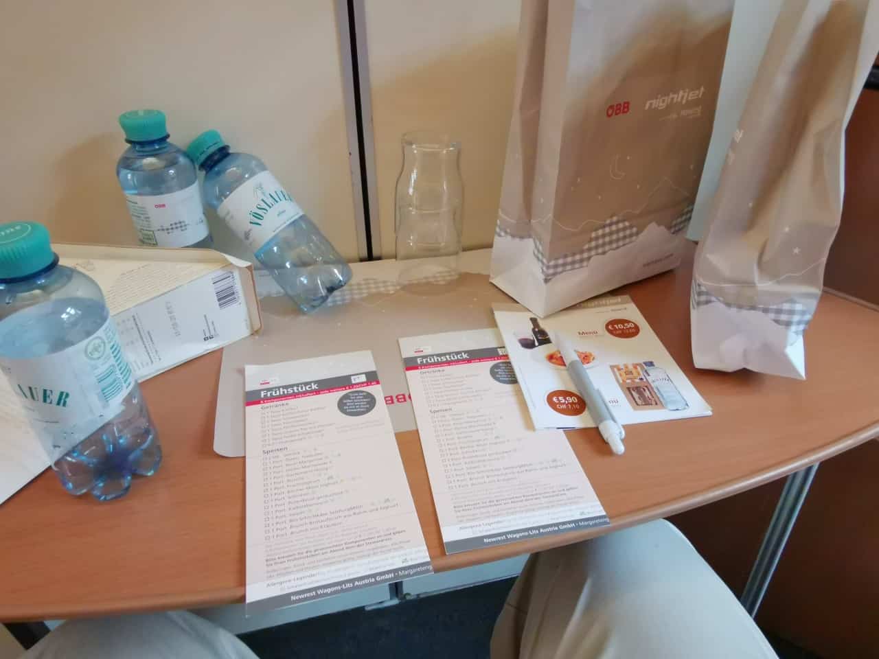 Nightjet Frühstück
