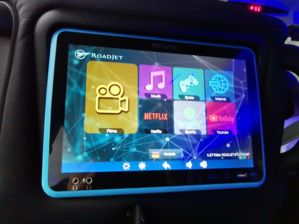 Roadjet Onboard Entertainment