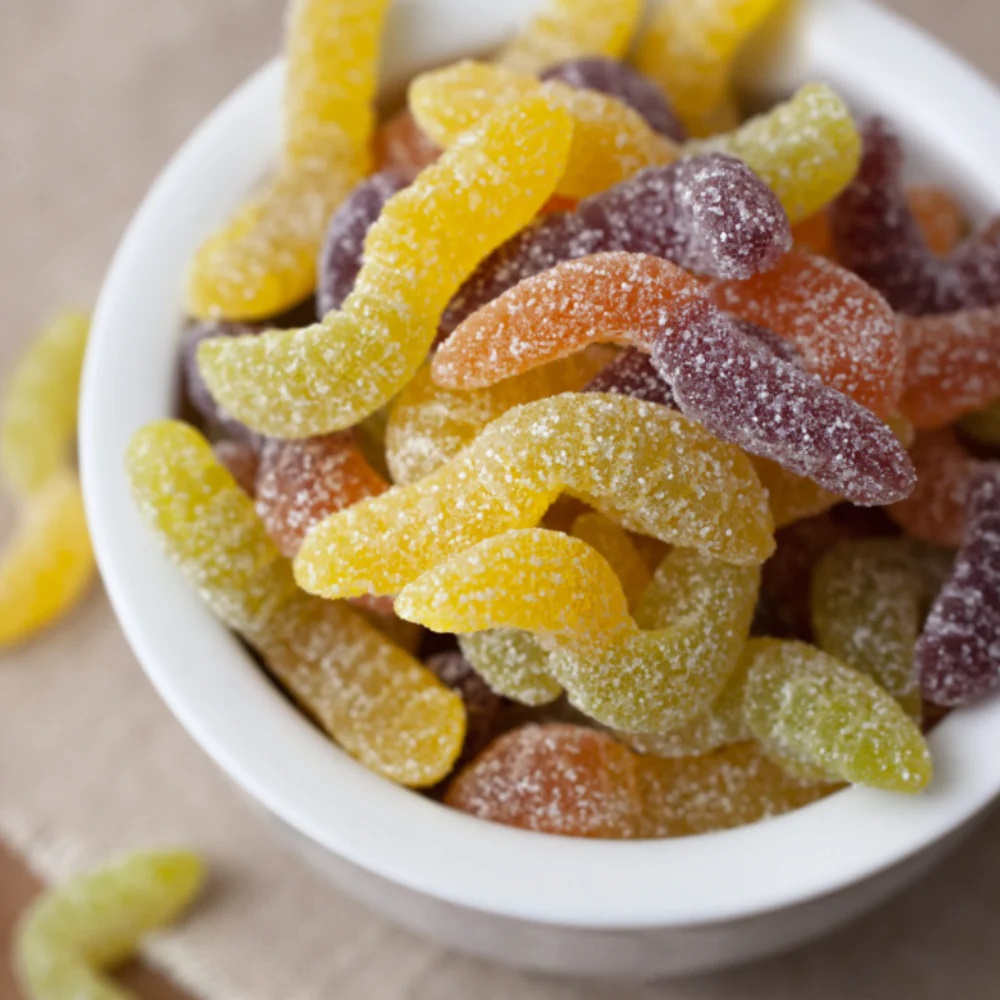 jealous sweets tangy worms vegan snoep 40gr