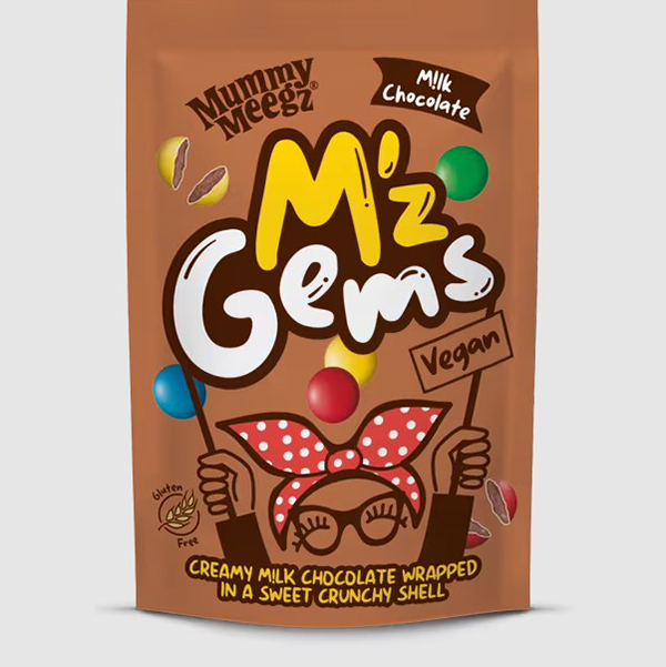 Mummy Meegz M'z Gems vegan M&M 80gr glutenvrij