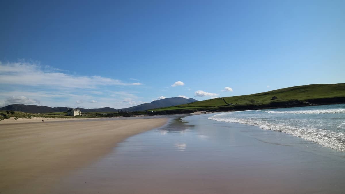 View from walking along the surf at Balnakeil Bay.