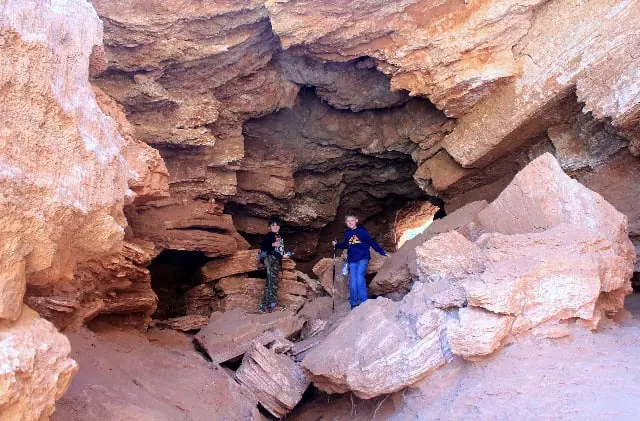 Tunnel under the Natural Bridge at Caprock Canyons SP, TX.