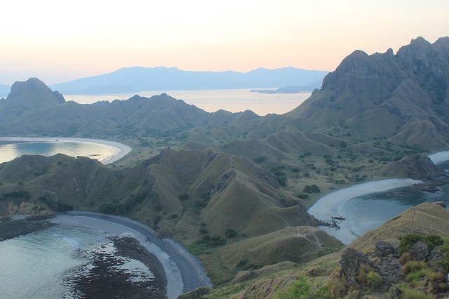Island Hopping Flores, Indonesia - Day 1 - Padar Island, from the top - Two Worlds Treasures 
