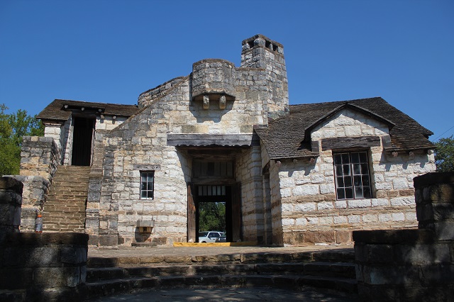 Longhorn Cavern - the CCC administration building - Burnet, TX - Two Worlds Treasures