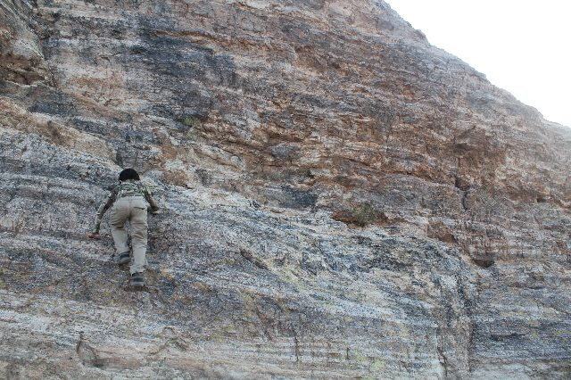 Rock climbing while visiting Saguaro National Park in June