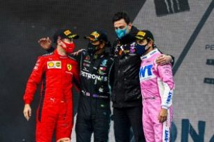 Formel 1 - Mercedes-AMG Petronas Motorsport, Großer Preis der Türkei 2020. Lewis Hamilton Toto Wolff   Formula One - Mercedes-AMG Petronas Motorsport, Turkish GP 2020. Lewis Hamilton Toto Wolff