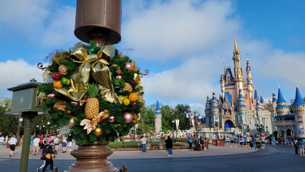 Holiday Decorations have arrived at Magic Kingdom for 2022 3