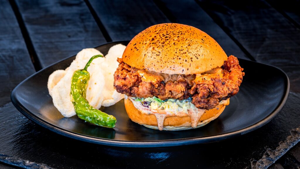 Food and Drinks Coming to San Fransokyo Square 15 chicken sandwich