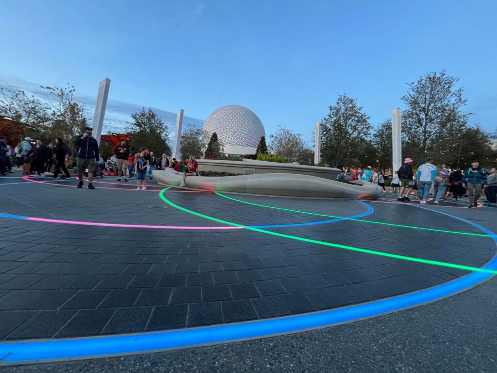 Guide to Dreamers Point, World Celebration Gardens, Lumious the Symphony of Us, and more at Epcot 4 ground lights