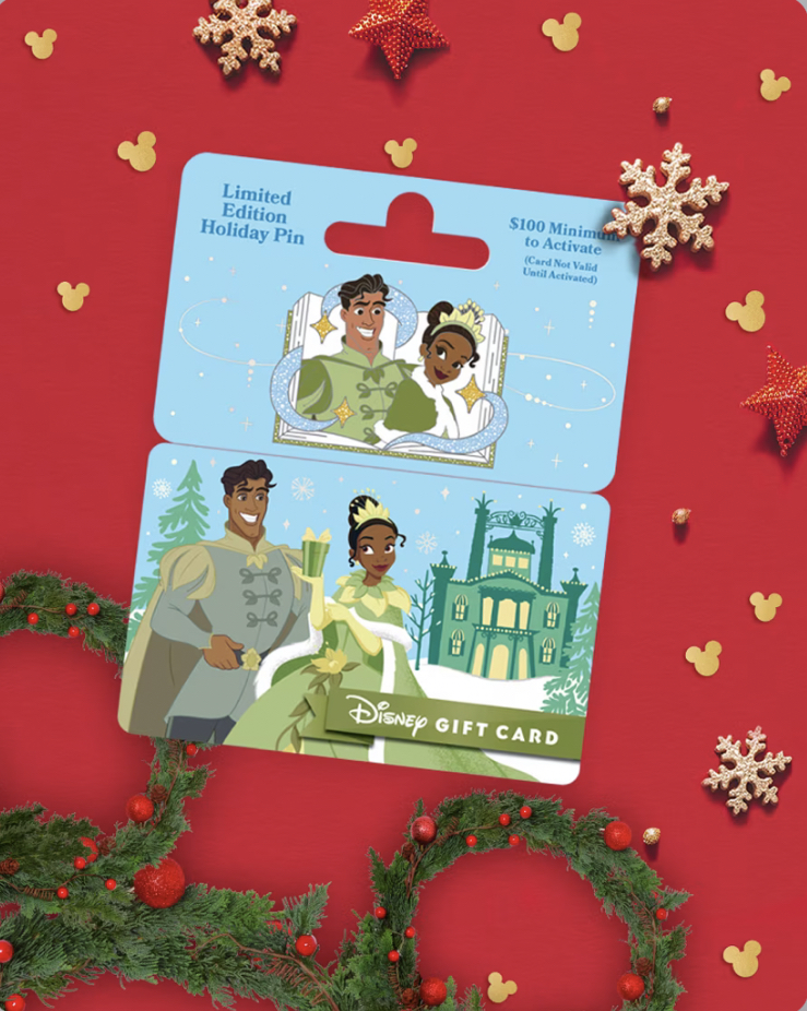 Disney Gift Cards With Holiday Pins