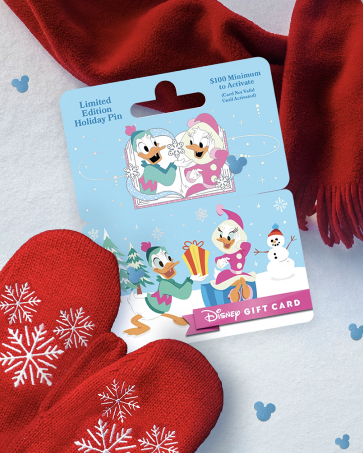 Disney Gift Cards With Holiday Pins