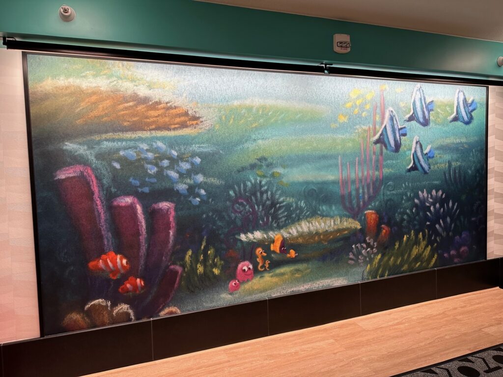 Pixar Place Floors Themed to Different Pixar Films 9 nemo
