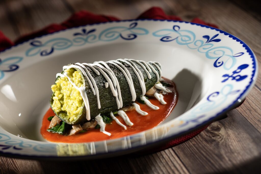 Get Ready to Grub! Disney Treasure Menu Preview 3 Disney Treasure Plaza de Coco Blistered Poblano Pepper 1