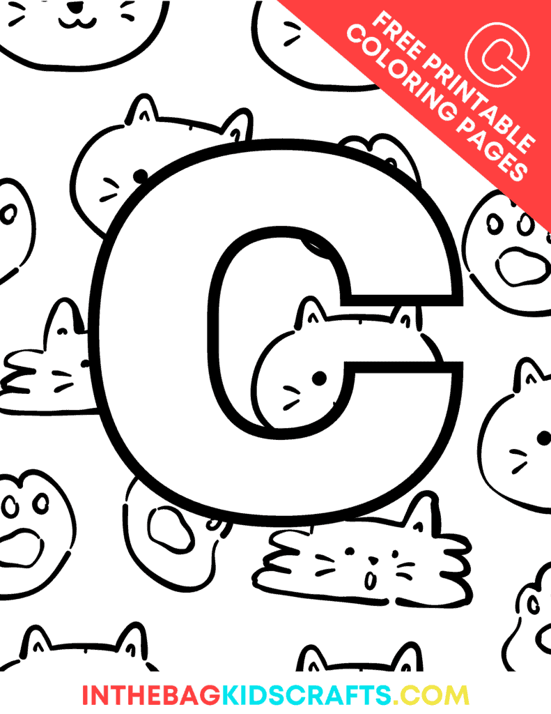 letter C coloring page 