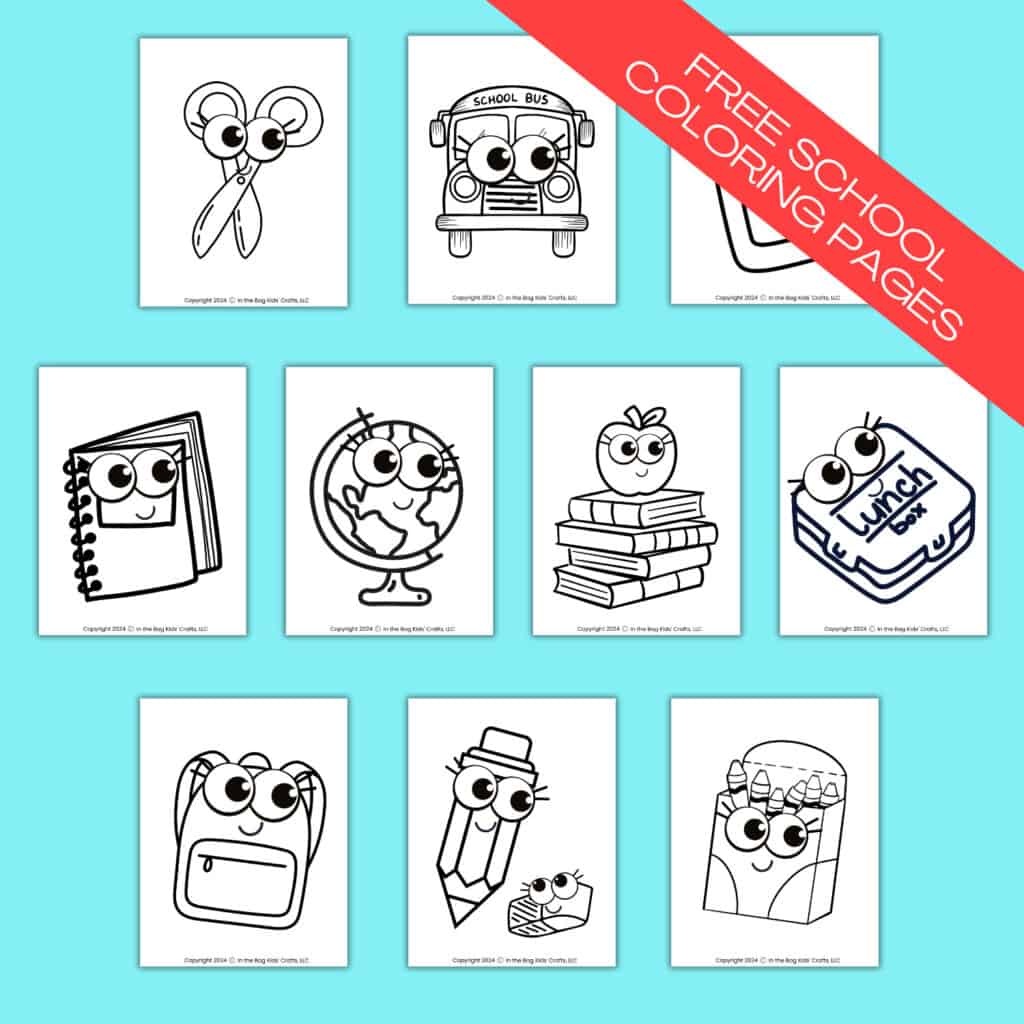 back to school coloring pages collection 