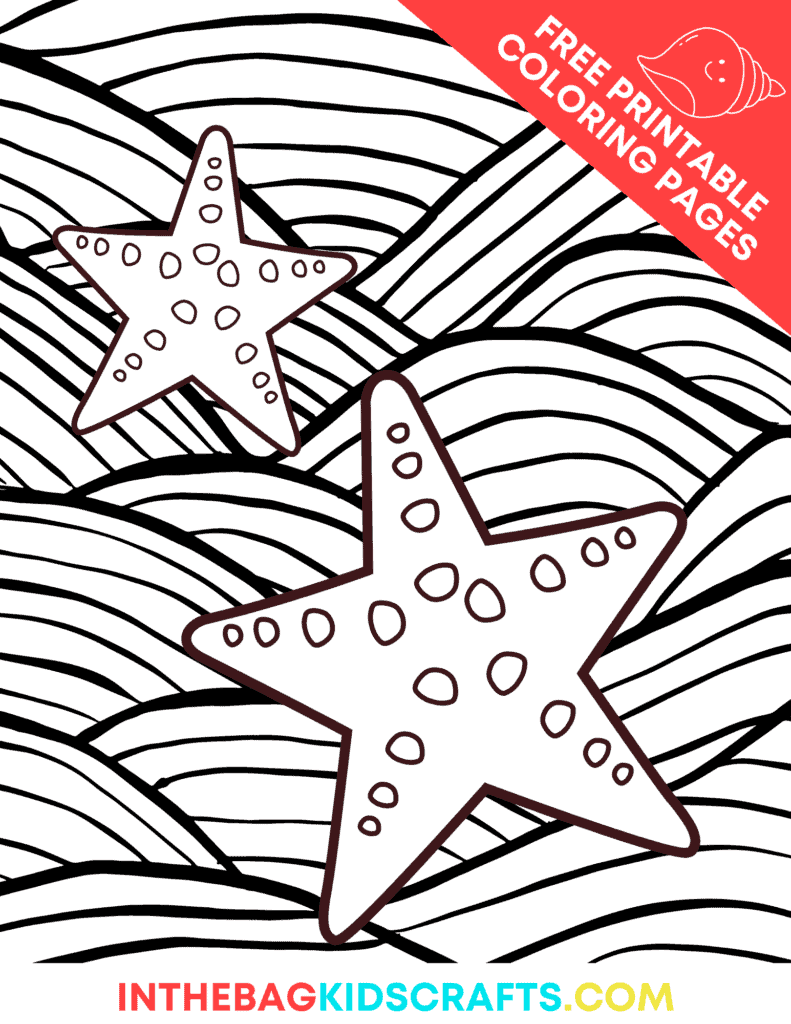 starfish coloring page 