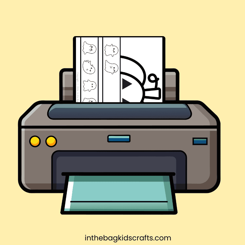 Printable Halloween hats for kids featuring a fun coloring activity, perfect for a Halloween craft and preschool activity.