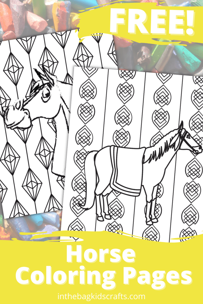 FREE COLORING PAGES FOR KIDS HORSES 