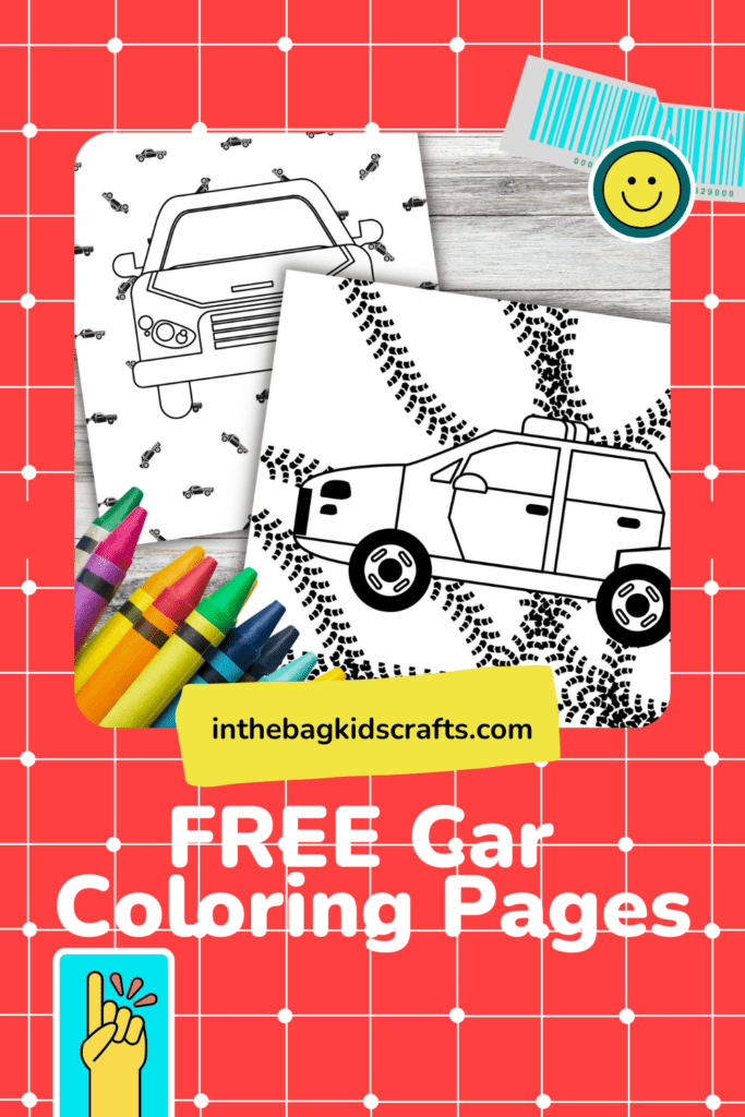 CAR ACTIVITY FREE COLORING PAGES FOR KIDS 