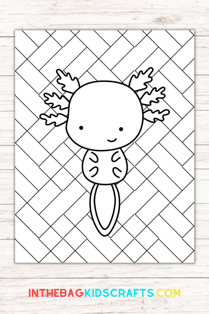 Axolotl Coloring Pages for Kids 