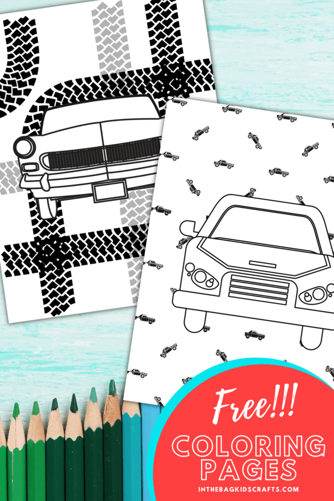 FREE CAR COLORING PAGES FOR KIDS 