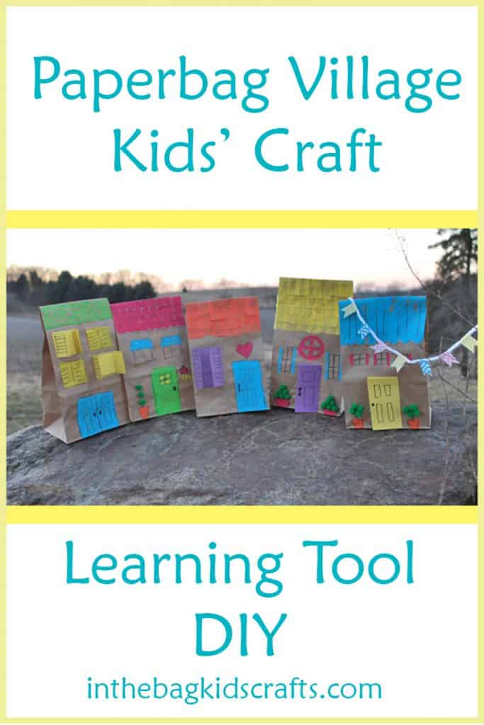 Easy Kids' Craft Paper Bag Village