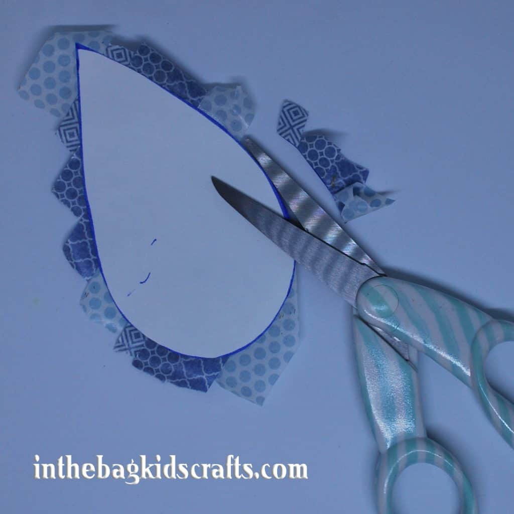 Easy Kids' Craft Rocking Blue Bird Step 4
