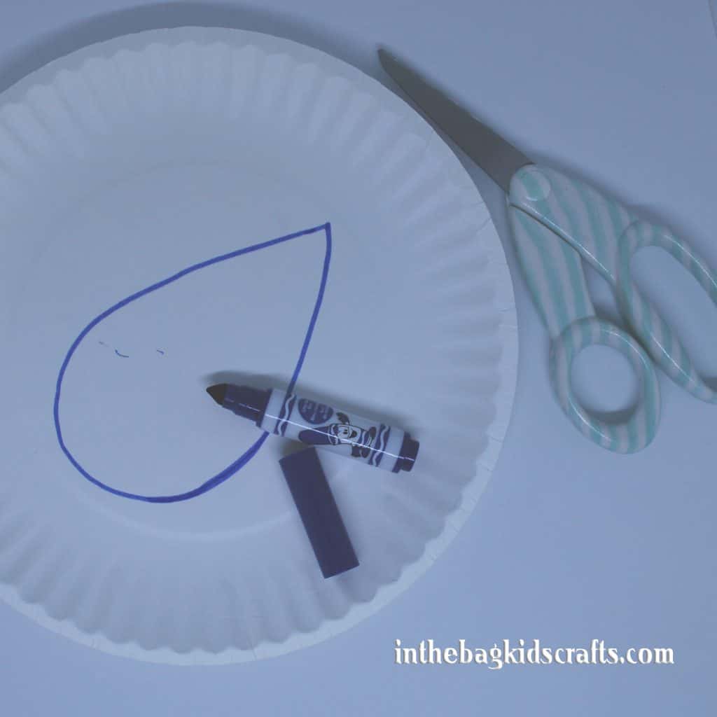 Easy Kids' Craft Rocking Blue Bird Step 4